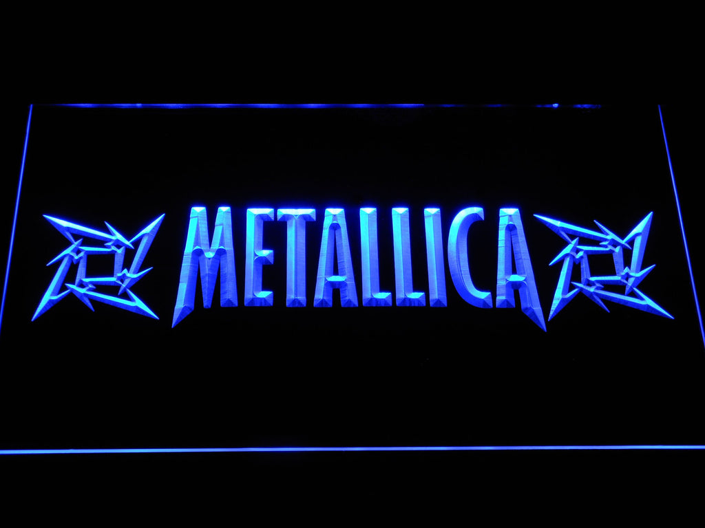 Metallica (7) LED Neon Sign Electrical - Blue - TheLedHeroes