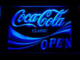 Coca Cola Open LED Neon Sign USB - Blue - TheLedHeroes