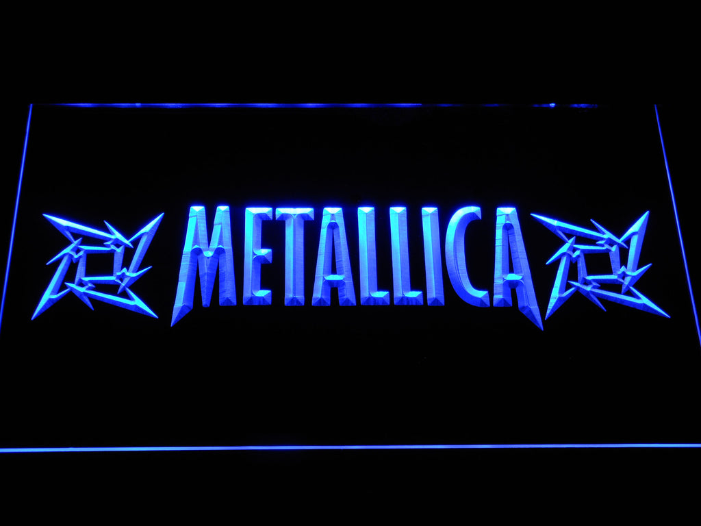 FREE Metallica (7) LED Sign - Blue - TheLedHeroes