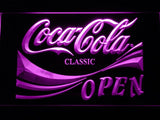 Coca Cola Open LED Neon Sign USB - Purple - TheLedHeroes
