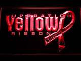 Operation Yellow Ribbon LED Neon Sign USB - Red - TheLedHeroes