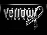 Operation Yellow Ribbon LED Neon Sign USB - White - TheLedHeroes