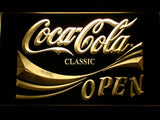 Coca Cola Open LED Neon Sign USB - Yellow - TheLedHeroes