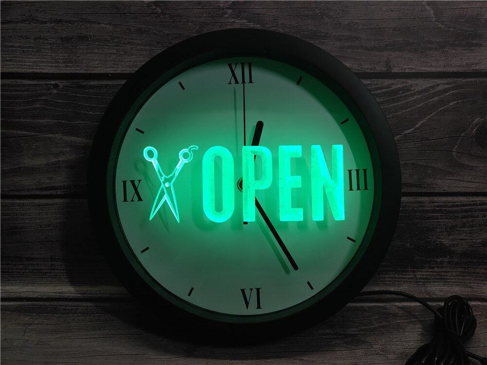Open LED Wall Clock - Multicolor - TheLedHeroes