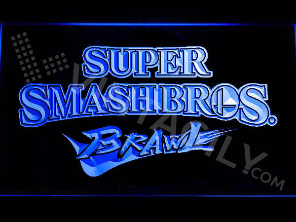 FREE Super Smash Bros Brawl LED Sign - Blue - TheLedHeroes