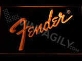 Fender LED Sign - Orange - TheLedHeroes