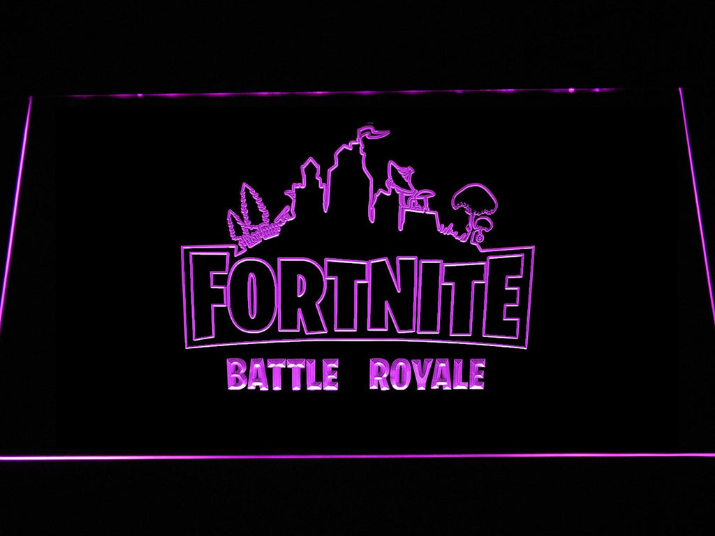 Fortnite Battle Royale LED Neon Sign Electrical - Purple - TheLedHeroes