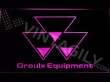 Groulx Equipment LED Neon Sign USB - Purple - TheLedHeroes