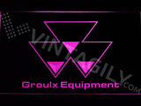FREE Groulx Equipment LED Sign - Purple - TheLedHeroes
