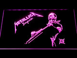 Metallica (3) LED Neon Sign USB - Purple - TheLedHeroes