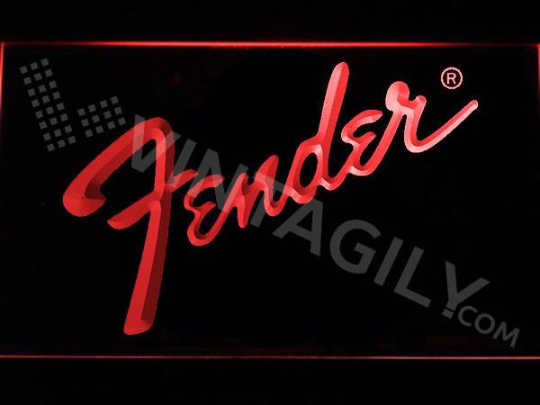 Fender LED Neon Sign Electrical - Red - TheLedHeroes