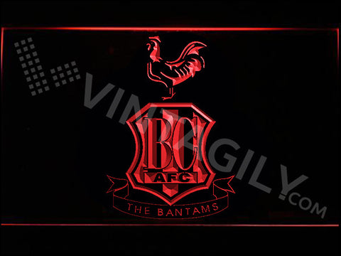 FREE Bradford City AFC LED Sign - Red - TheLedHeroes