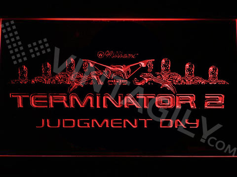 FREE Terminator 2 Judgment Day LED Sign - Red - TheLedHeroes