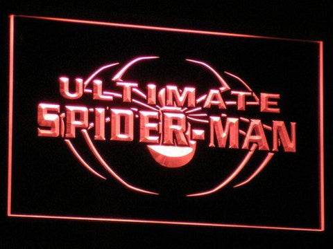 Ultimate Spider Man LED Neon Sign USB - Red - TheLedHeroes