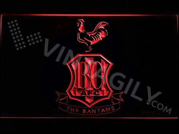 Bradford City AFC LED Neon Sign USB - Red - TheLedHeroes