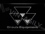 FREE Groulx Equipment LED Sign - White - TheLedHeroes