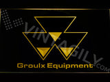 FREE Groulx Equipment LED Sign - Yellow - TheLedHeroes