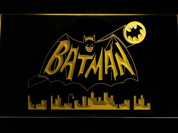 Batman 2 LED Neon Sign USB - Yellow - TheLedHeroes