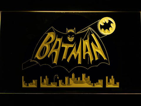 Batman 2 LED Neon Sign USB - Yellow - TheLedHeroes
