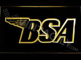 BSA Motorcycles LED Sign - Yellow - TheLedHeroes