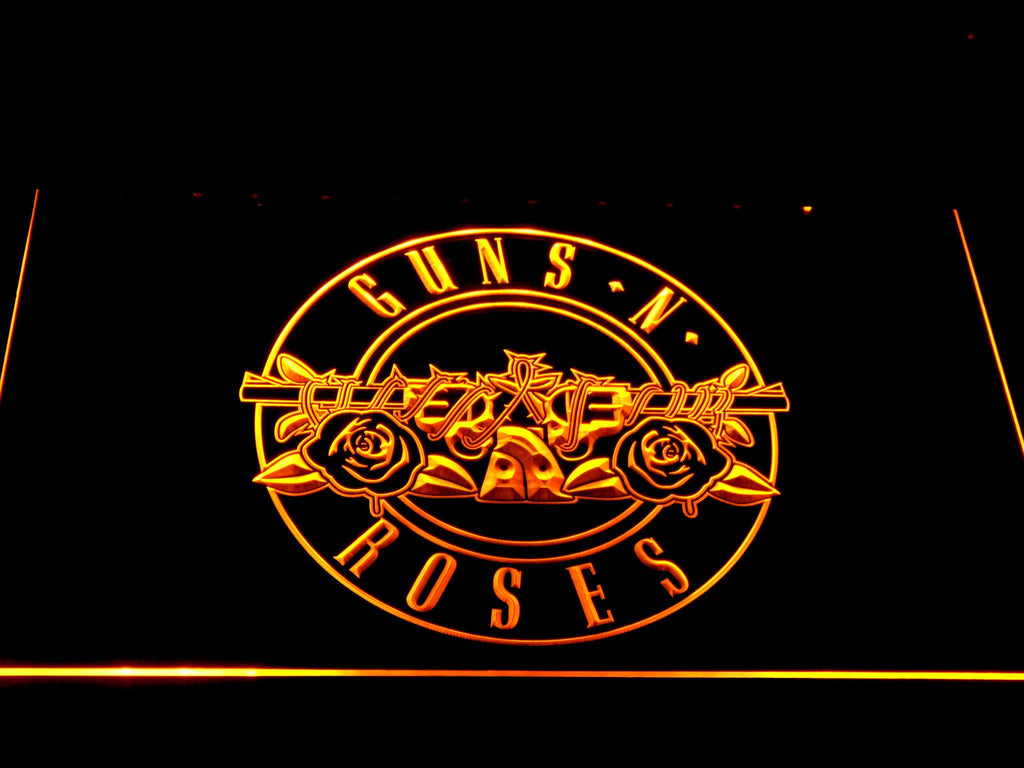 Guns N Roses LED Neon Sign Electrical - Yellow - TheLedHeroes