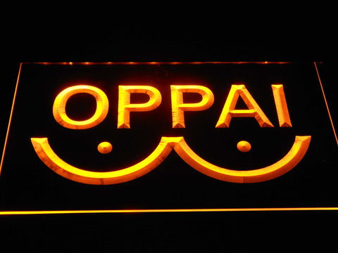 Saitama Oppai LED Neon Sign USB - Yellow - TheLedHeroes