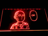 Saitama OK LED Neon Sign USB - Red - TheLedHeroes
