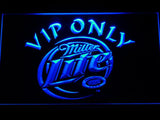 Miller Lite VIP Only LED Neon Sign USB - Blue - TheLedHeroes