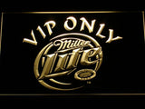 Miller Lite VIP Only LED Neon Sign USB - Yellow - TheLedHeroes