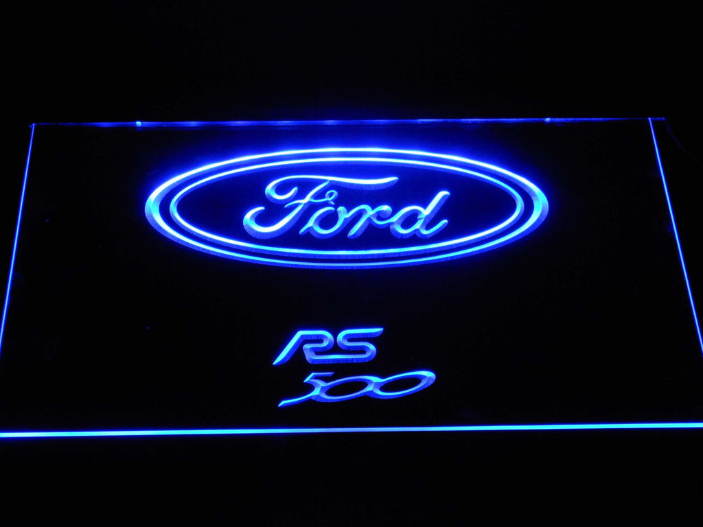 Ford RS500 LED Neon Sign USB - Blue - TheLedHeroes