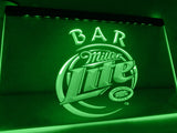Miller Lite Bar LED Neon Sign Electrical - Green - TheLedHeroes