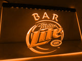Miller Lite Bar LED Neon Sign Electrical - Orange - TheLedHeroes