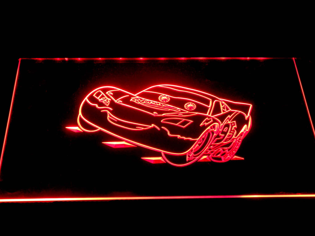 McQueen Car?ᡌED Neon Sign USB - Red - TheLedHeroes
