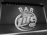 Miller Lite Bar LED Neon Sign Electrical - White - TheLedHeroes