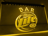Miller Lite Bar LED Neon Sign Electrical - Yellow - TheLedHeroes
