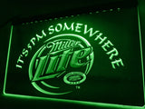 Miller Lite It's 5pm Somewhere LED Neon Sign Electrical - Green - TheLedHeroes