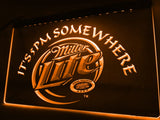 Miller Lite It's 5pm Somewhere LED Neon Sign USB - Orange - TheLedHeroes