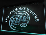 Miller Lite It's 5pm Somewhere LED Neon Sign Electrical - White - TheLedHeroes