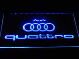 FREE Audi Quattro LED Sign - Blue - TheLedHeroes