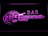 Miller Lite Miller Time Live Bar LED Neon Sign Electrical - Purple - TheLedHeroes