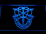 De Oppresso Liber LED Neon Sign Electrical - Blue - TheLedHeroes