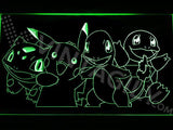 Pokemon Starters LED Neon Sign USB - Green - TheLedHeroes