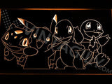 Pokemon Starters LED Neon Sign USB - Orange - TheLedHeroes