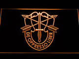 De Oppresso Liber LED Neon Sign Electrical - Orange - TheLedHeroes