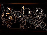 Pokemon Starters LED Neon Sign Electrical - Orange - TheLedHeroes