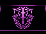 De Oppresso Liber LED Neon Sign USB - Purple - TheLedHeroes
