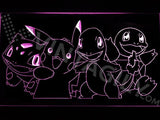 Pokemon Starters LED Neon Sign Electrical - Purple - TheLedHeroes