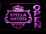 Stella Artois Open LED Neon Sign USB - Purple - TheLedHeroes