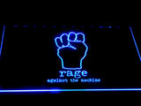 Rage Against the Machine LED Neon Sign USB - Blue - TheLedHeroes