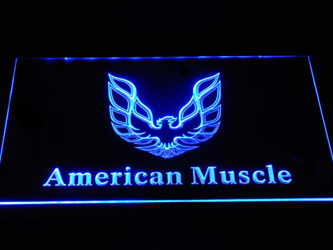 American Muscle Cars LED Neon Sign Electrical - Blue - TheLedHeroes